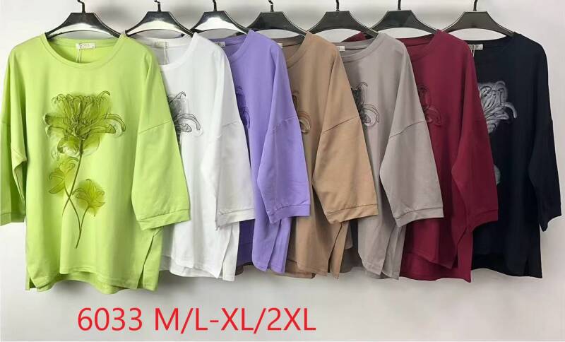 Bluzki damskie Roz M/L-XL-2XL, Mix Kolor Paczka 12 szt